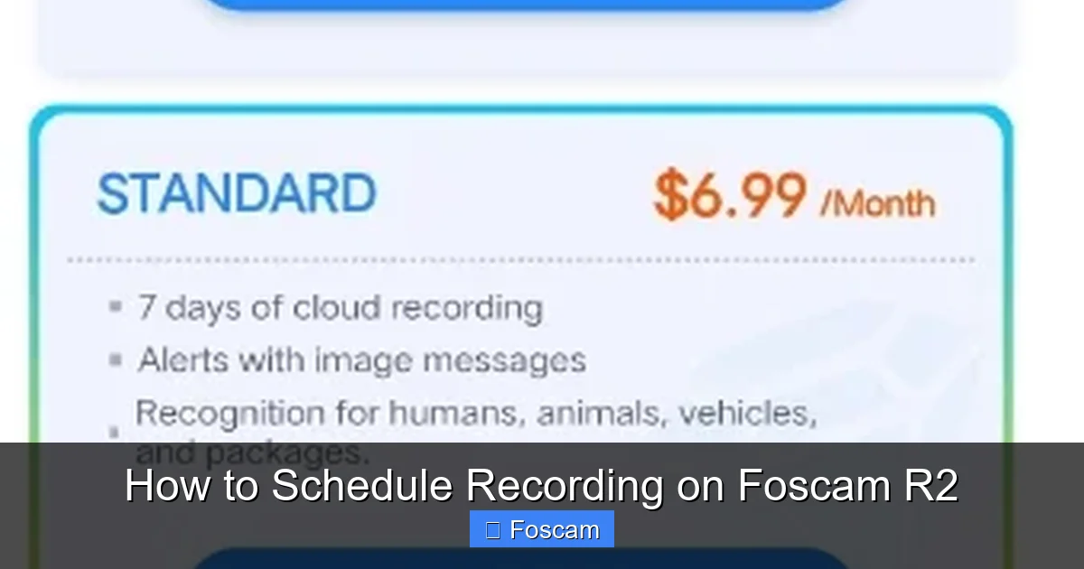 How to Schedule Recording on Foscam R2
