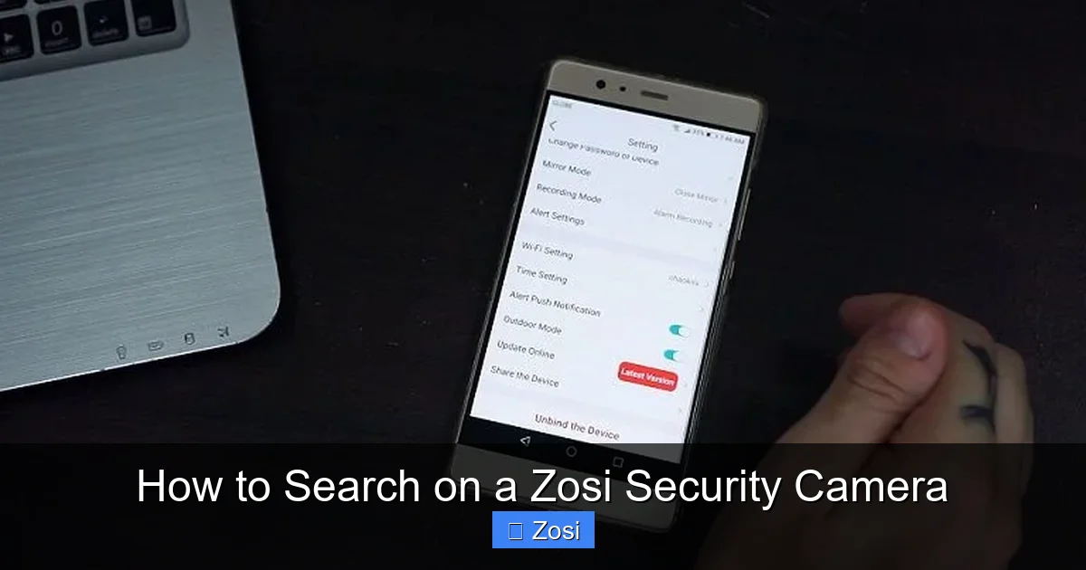 How to Search on a Zosi Security Camera