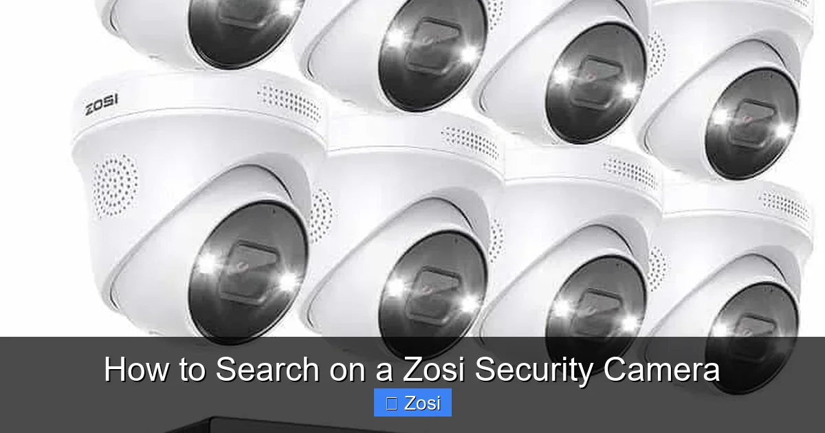 How to Search on a Zosi Security Camera