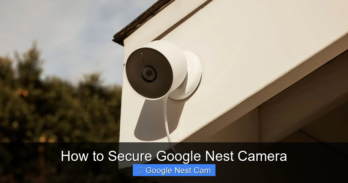 How to Secure Google Nest Camera