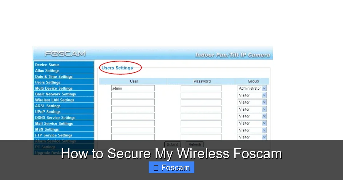 How to Secure My Wireless Foscam