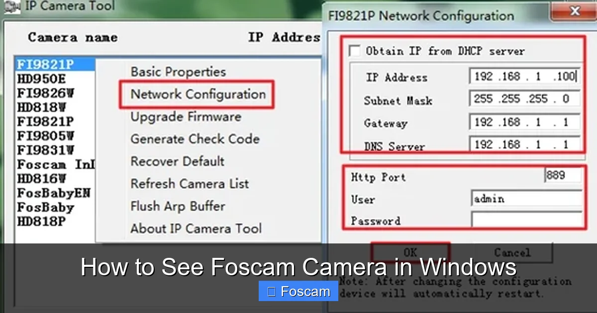 How to See Foscam Camera in Windows