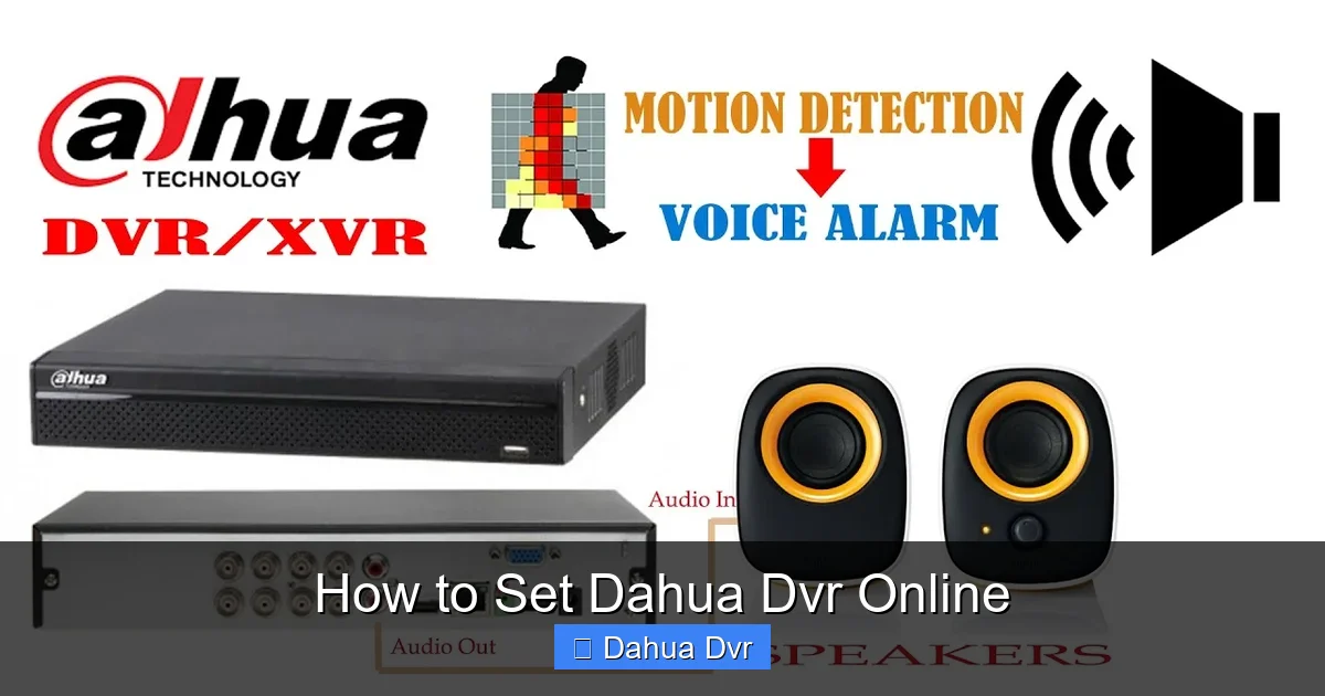 How to Set Dahua Dvr Online
