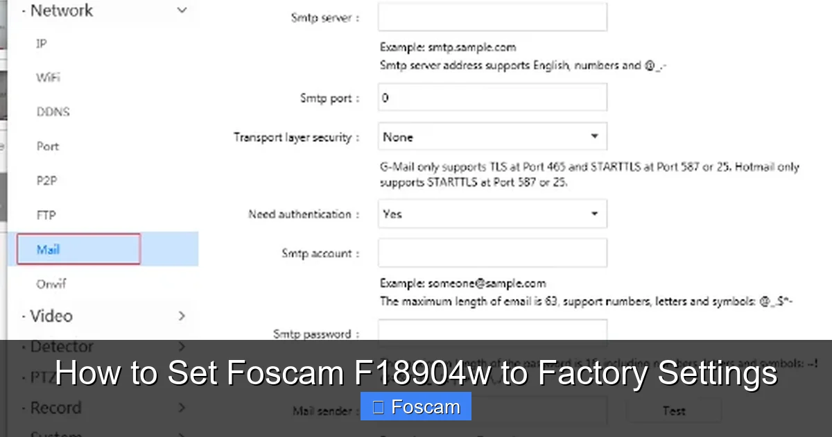 How to Set Foscam F18904w to Factory Settings
