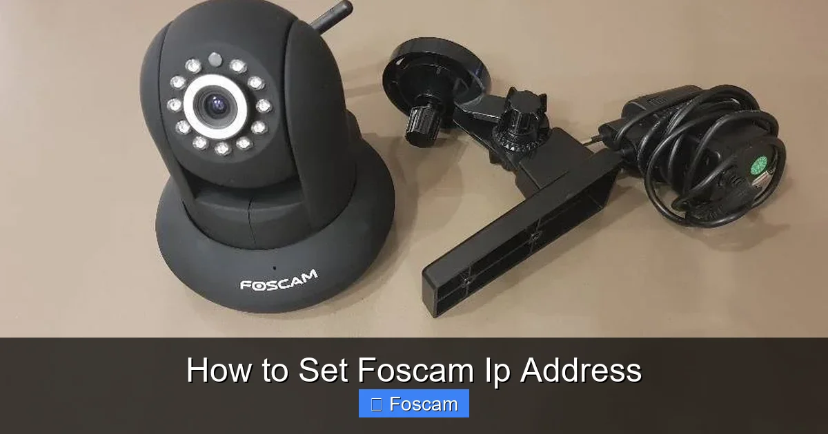 How to Set Foscam Ip Address