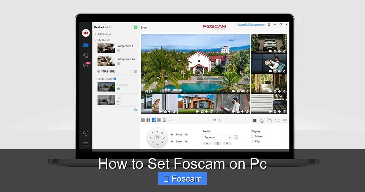 How to Set Foscam on Pc