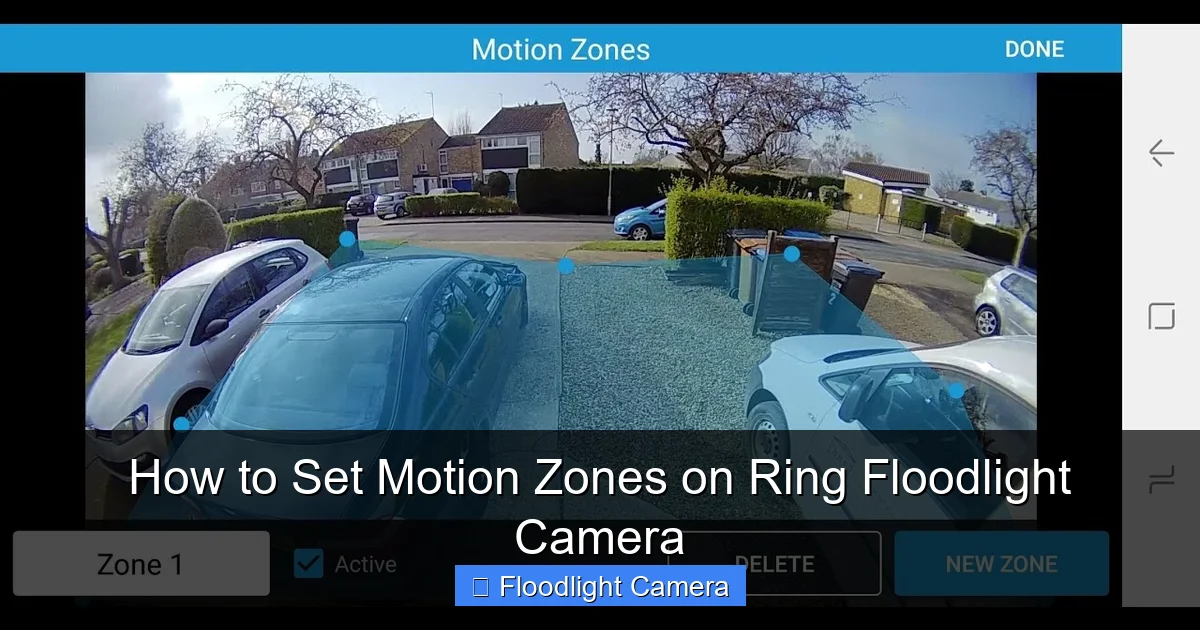 How to Set Motion Zones on Ring Floodlight Camera