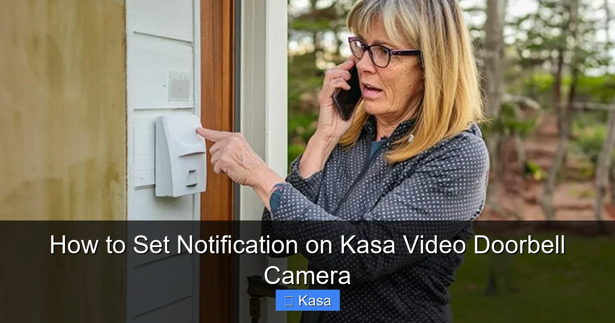 How to Set Notification on Kasa Video Doorbell Camera