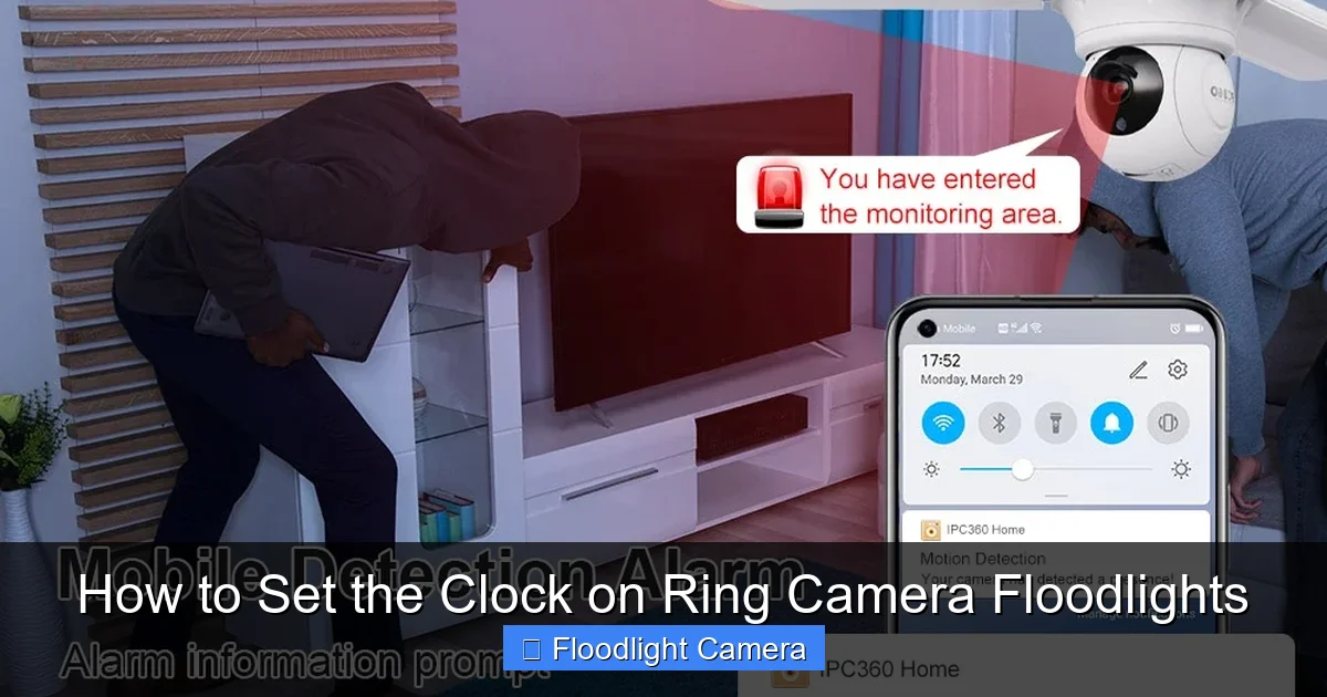 How to Set the Clock on Ring Camera Floodlights