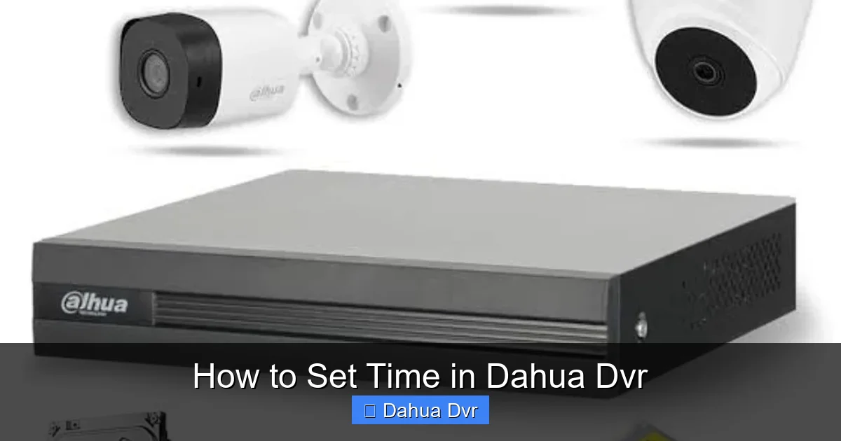 How to Set Time in Dahua Dvr
