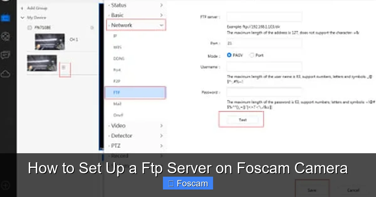 How to Set Up a Ftp Server on Foscam Camera