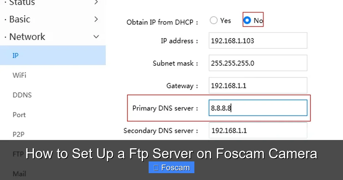 How to Set Up a Ftp Server on Foscam Camera