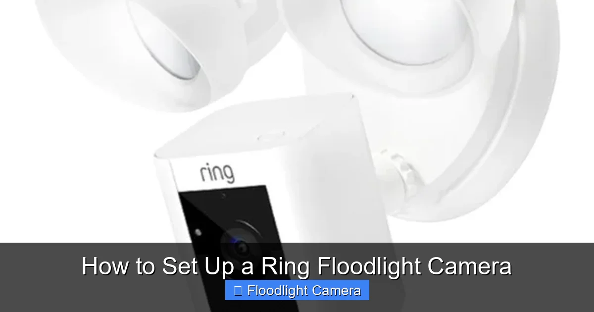 How to Set Up a Ring Floodlight Camera