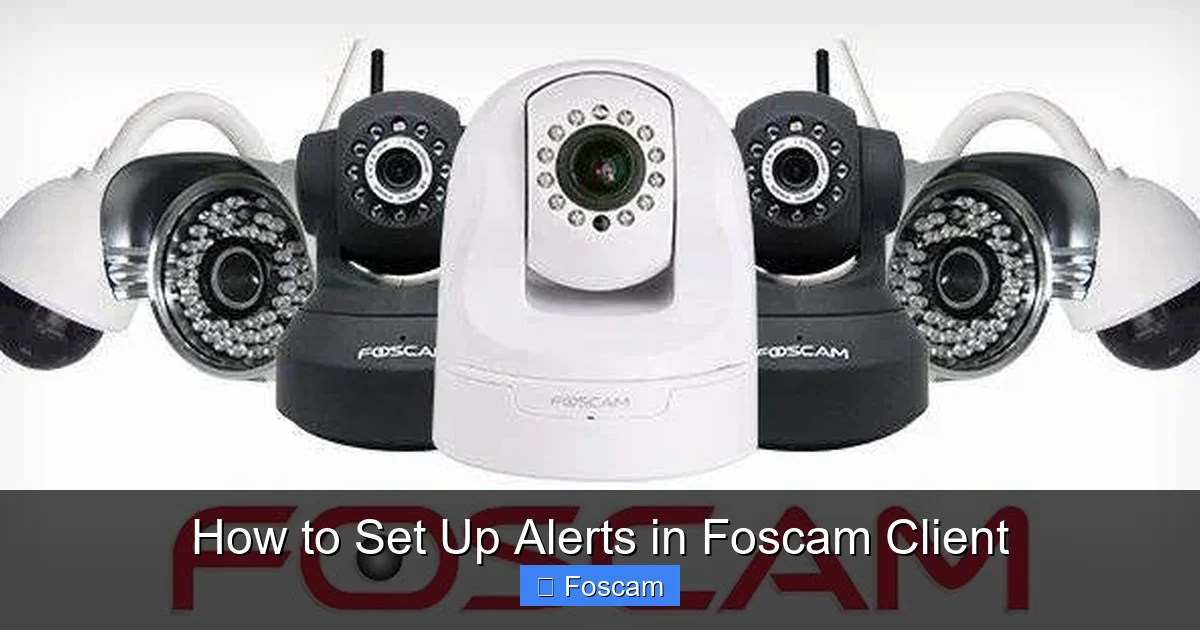 How to Set Up Alerts in Foscam Client