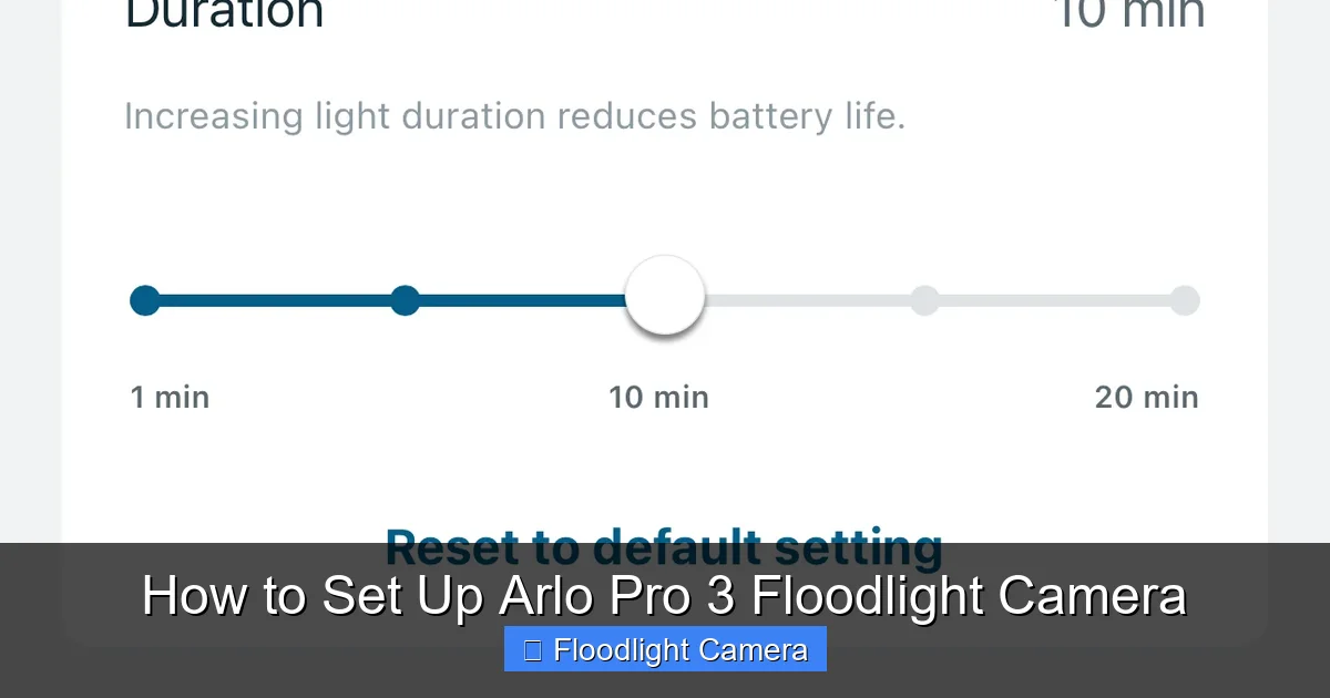 How to Set Up Arlo Pro 3 Floodlight Camera