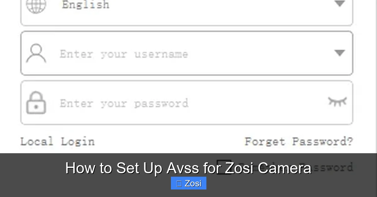 How to Set Up Avss for Zosi Camera