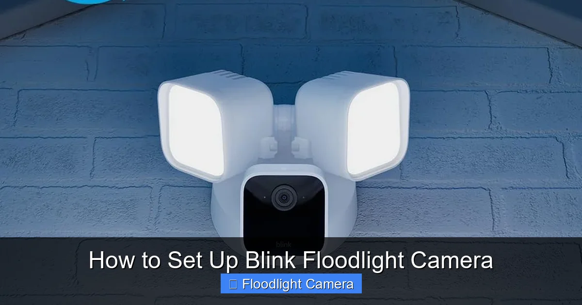 How to Set Up Blink Floodlight Camera