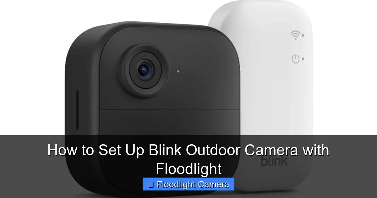 How to Set Up Blink Outdoor Camera with Floodlight