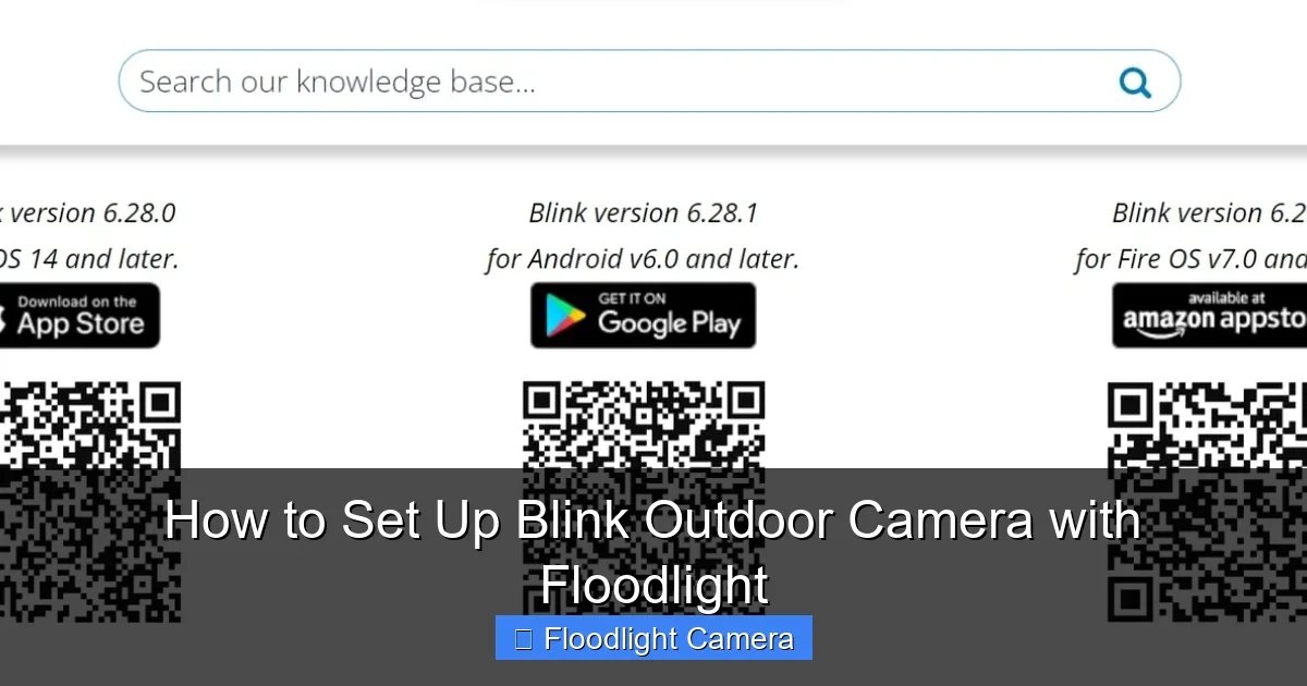 How to Set Up Blink Outdoor Camera with Floodlight