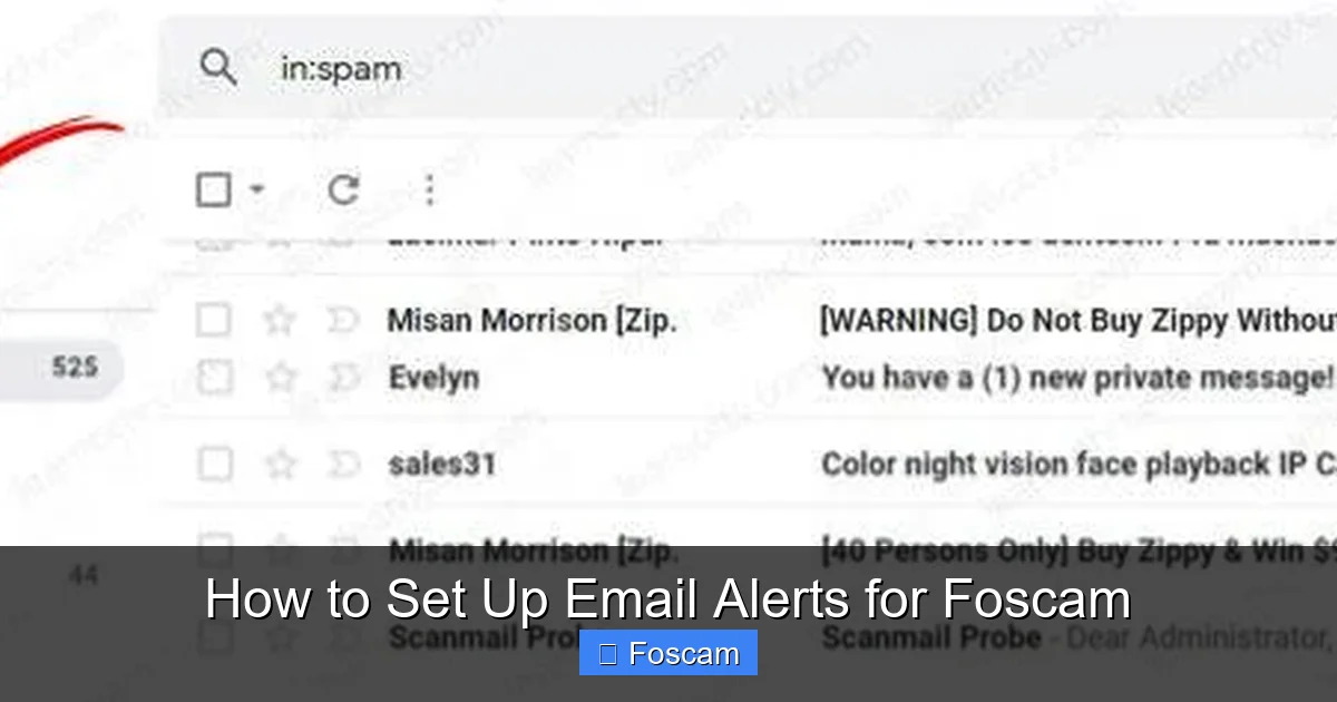 How to Set Up Email Alerts for Foscam