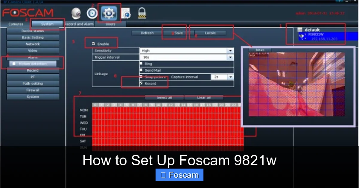 How to Set Up Foscam 9821w