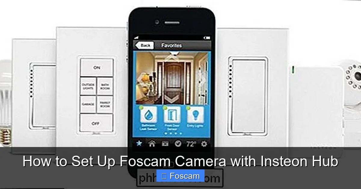 How to Set Up Foscam Camera with Insteon Hub