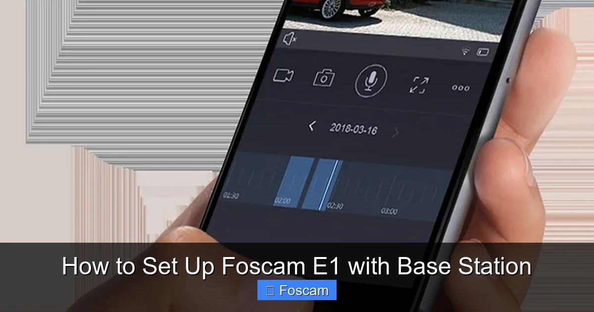 How to Set Up Foscam E1 with Base Station