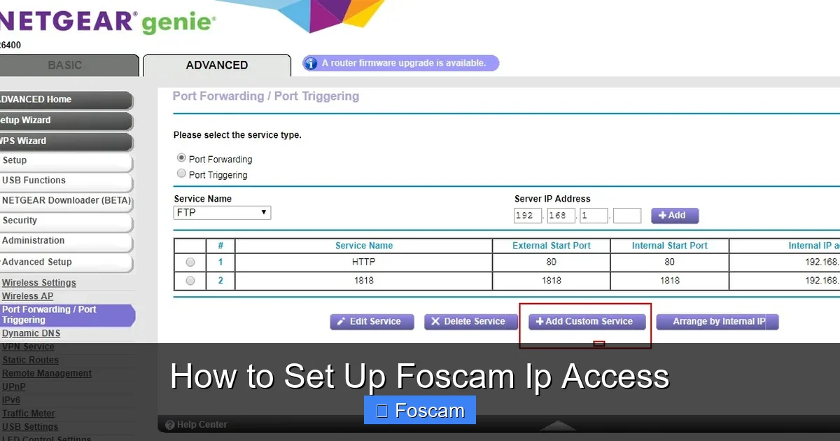 How to Set Up Foscam Ip Access