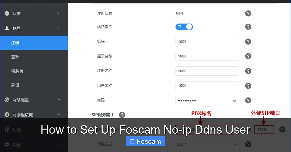 How to Set Up Foscam No-ip Ddns User