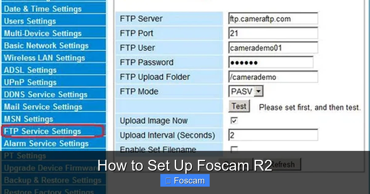 How to Set Up Foscam R2