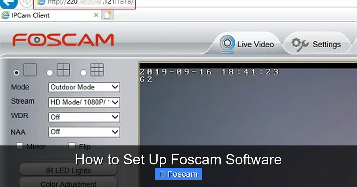 How to Set Up Foscam Software