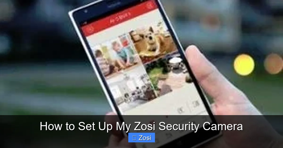 How to Set Up My Zosi Security Camera