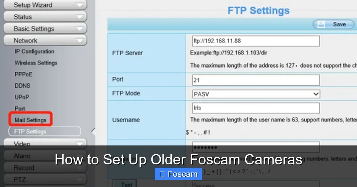 How to Set Up Older Foscam Cameras