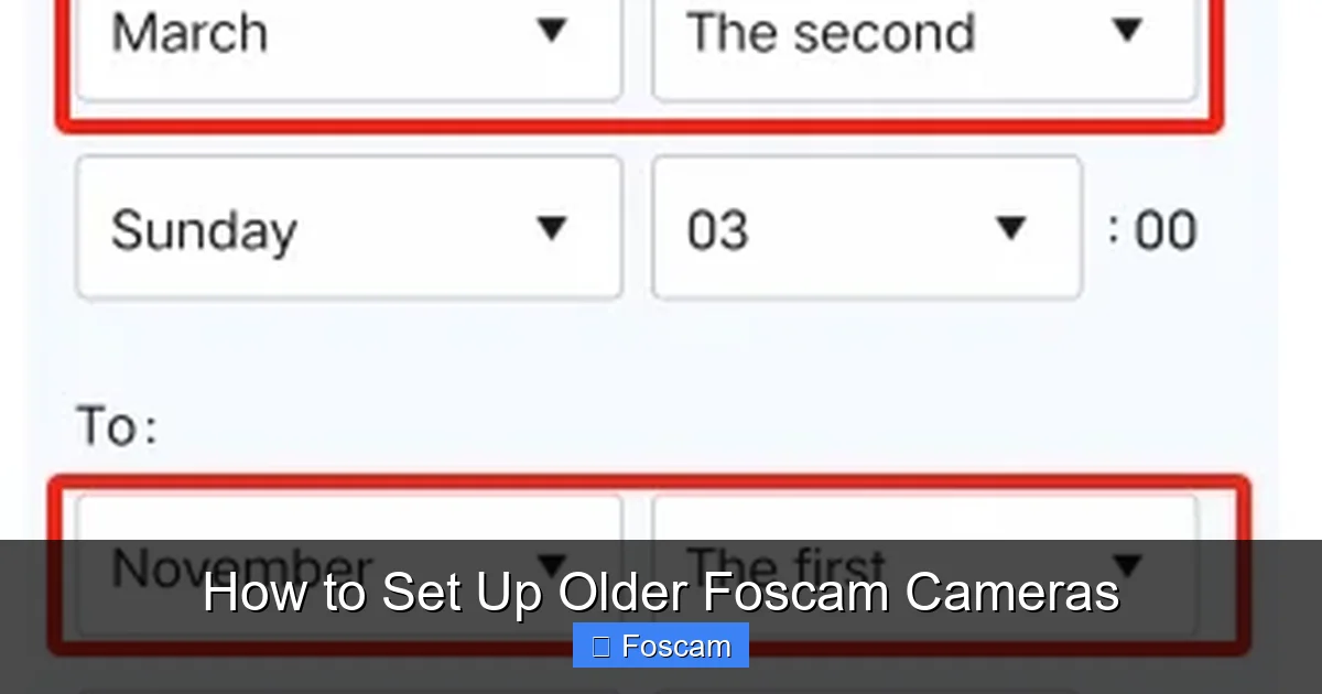 How to Set Up Older Foscam Cameras
