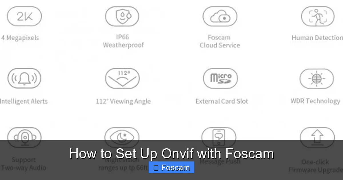 How to Set Up Onvif with Foscam