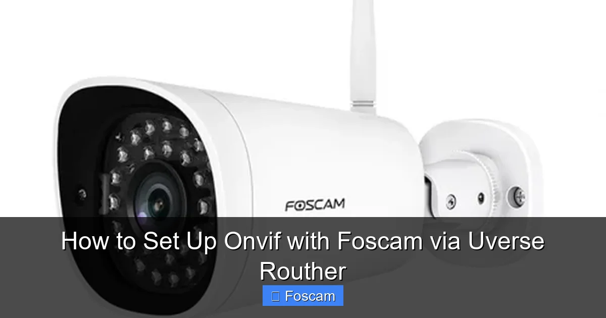 How to Set Up Onvif with Foscam via Uverse Routher