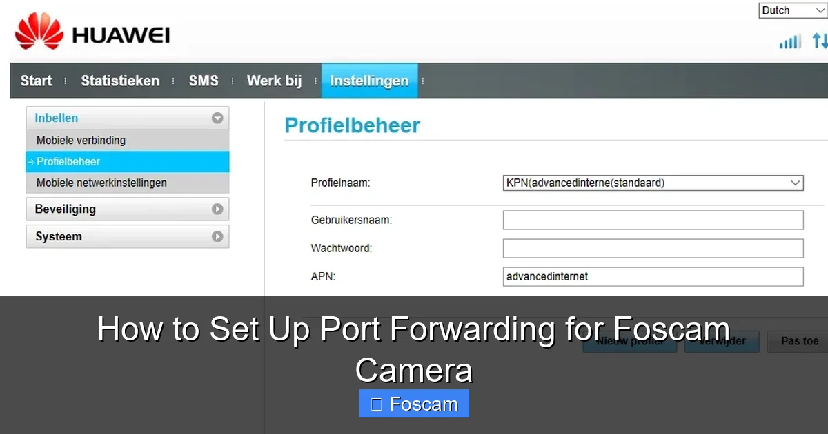 How to Set Up Port Forwarding for Foscam Camera