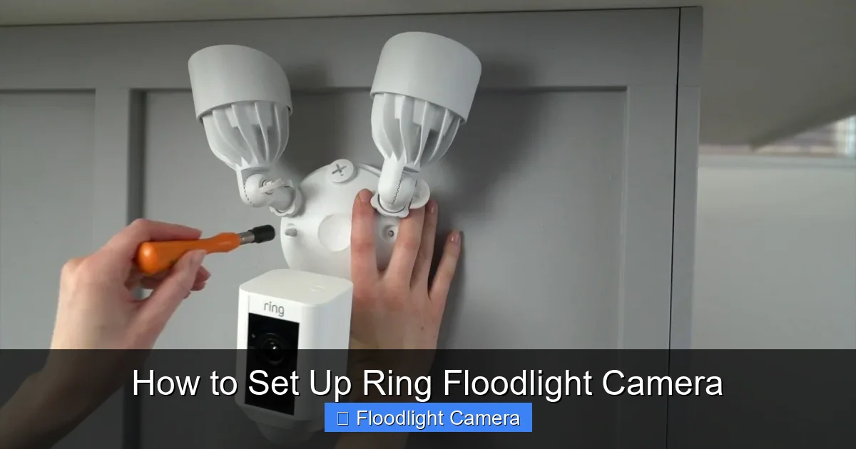 How to Set Up Ring Floodlight Camera