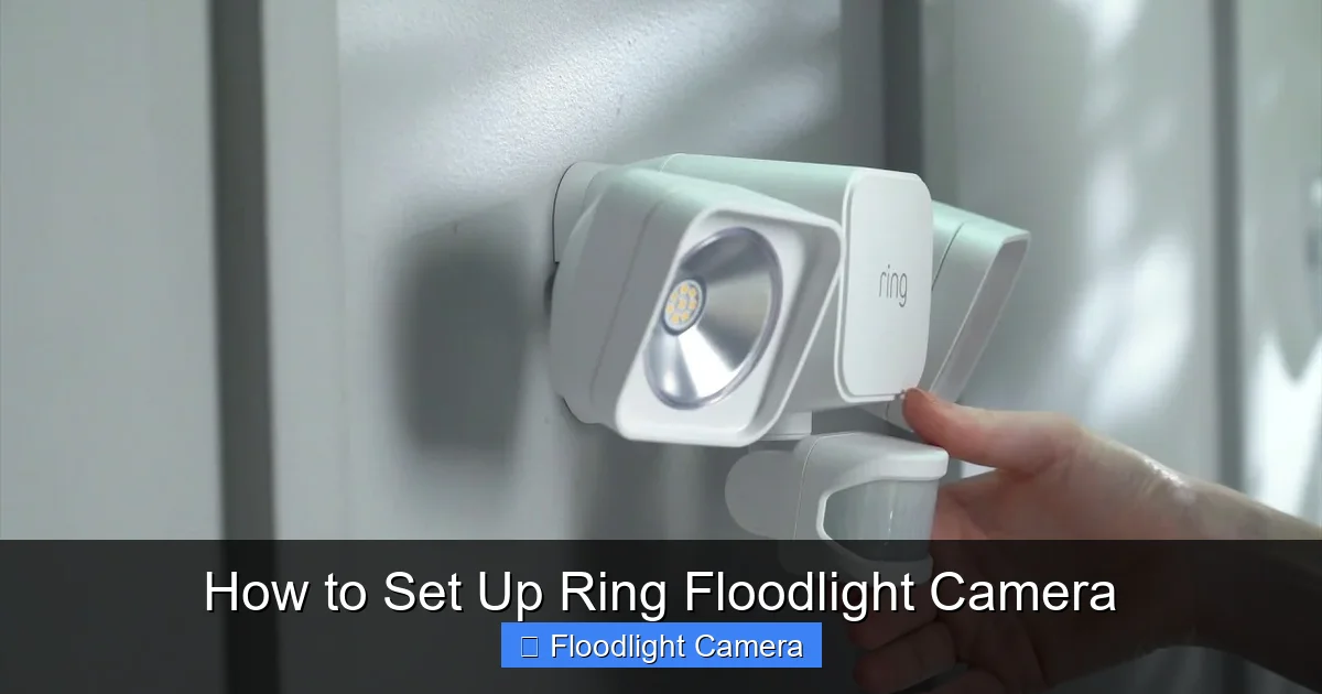 How to Set Up Ring Floodlight Camera
