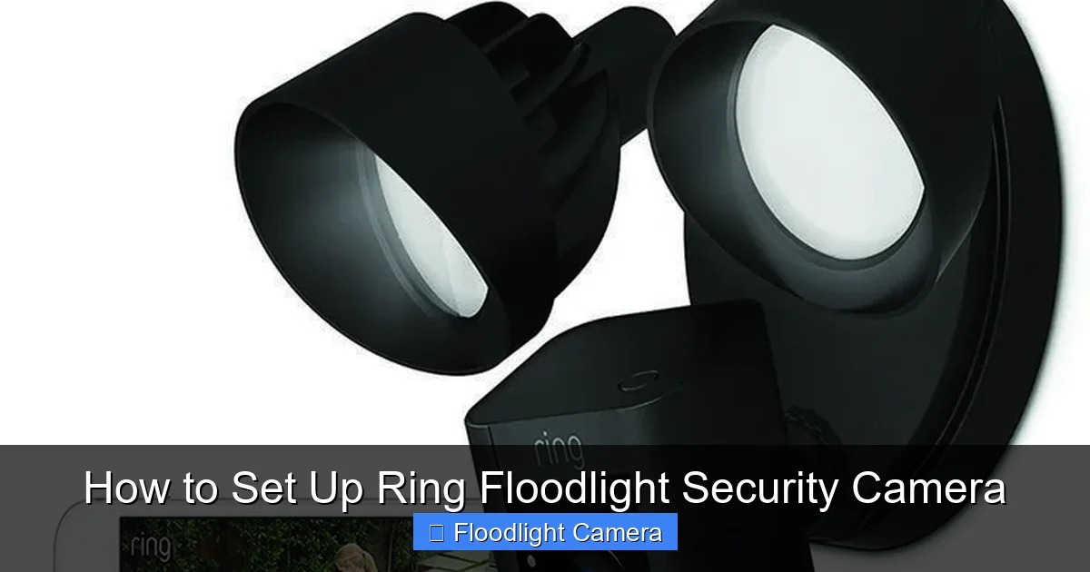 How to Set Up Ring Floodlight Security Camera