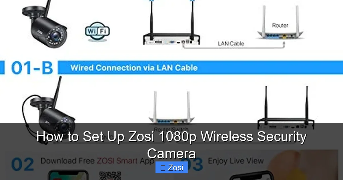 How to Set Up Zosi 1080p Wireless Security Camera