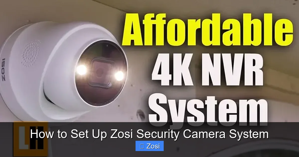 How to Set Up Zosi Security Camera System