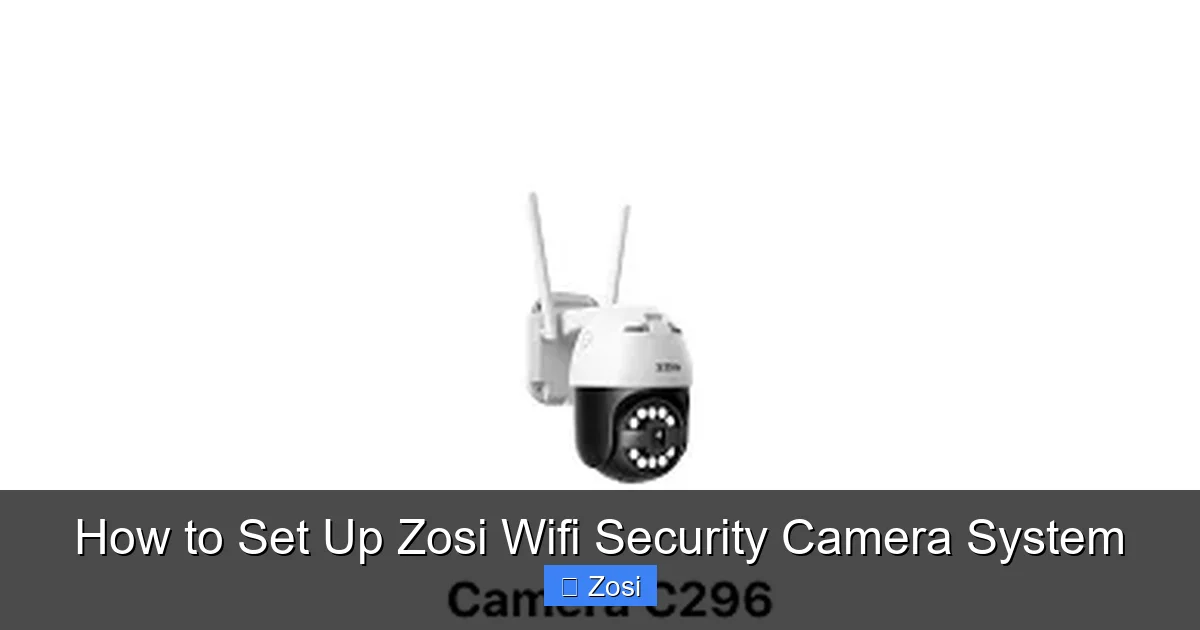How to Set Up Zosi Wifi Security Camera System