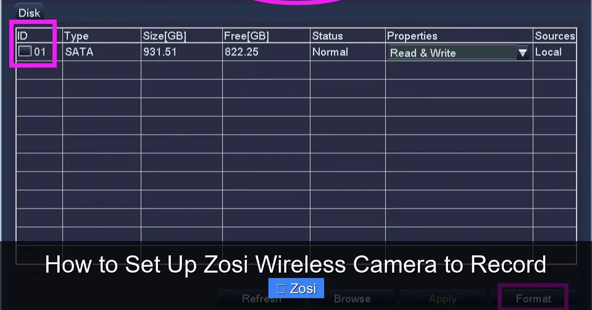 How to Set Up Zosi Wireless Camera to Record