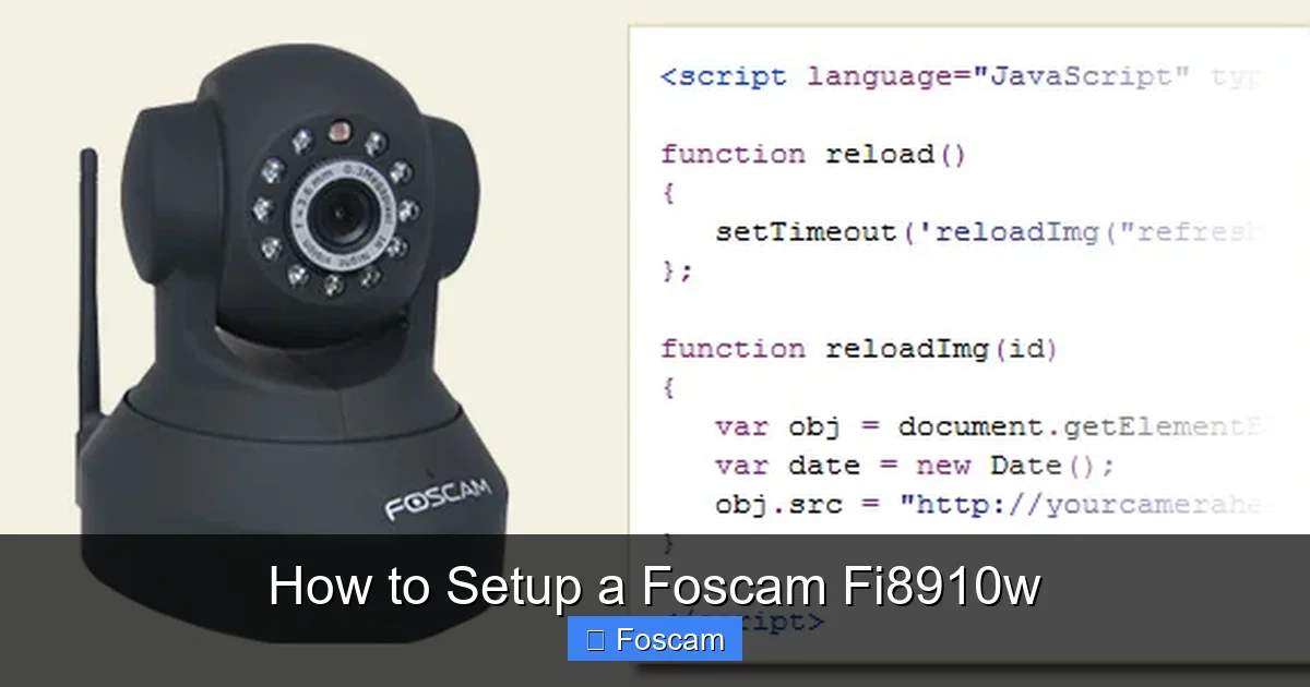 How to Setup a Foscam Fi8910w