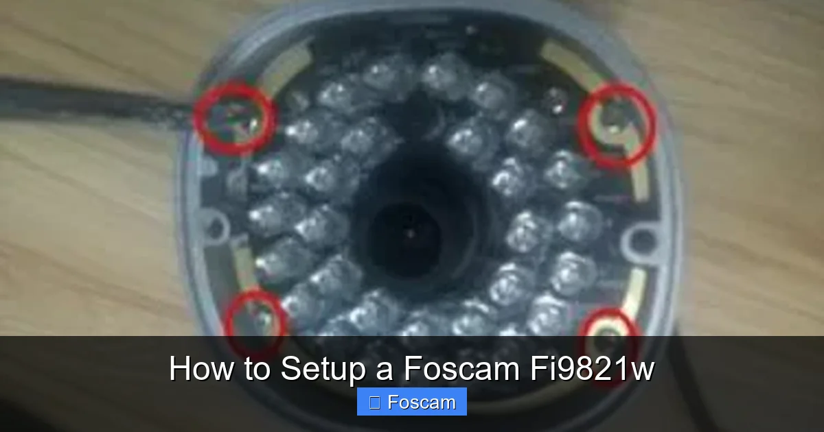 How to Setup a Foscam Fi9821w