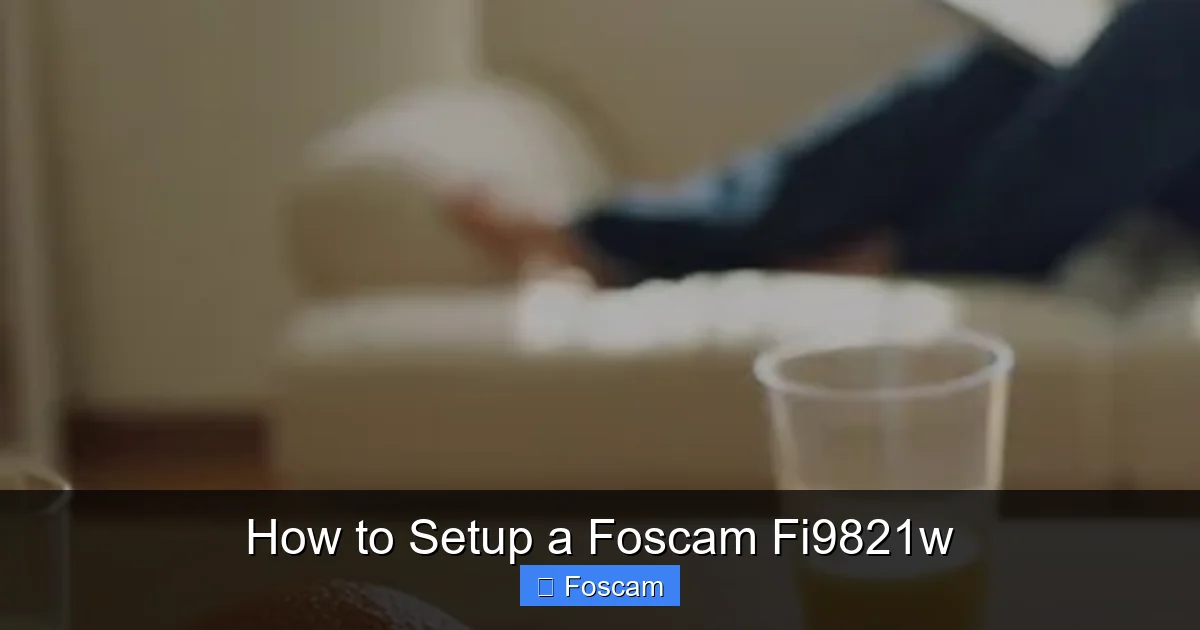How to Setup a Foscam Fi9821w