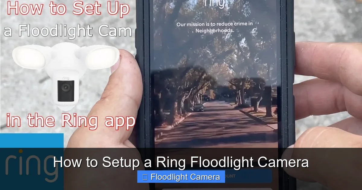 How to Setup a Ring Floodlight Camera