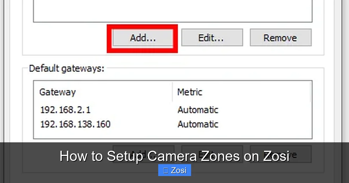 How to Setup Camera Zones on Zosi