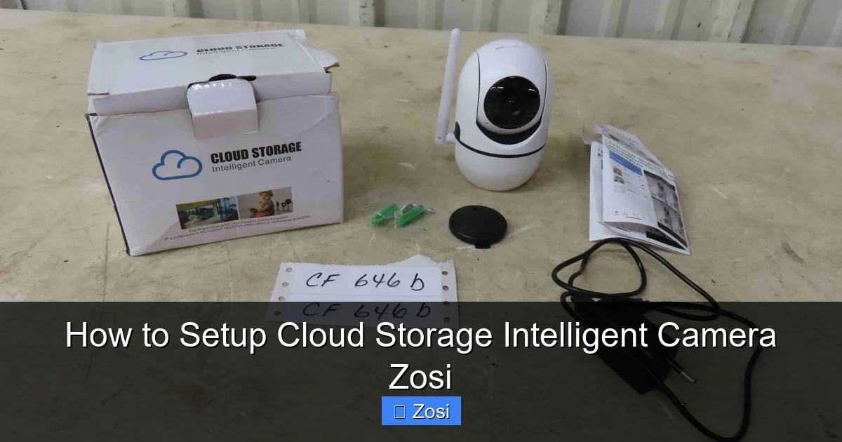 How to Setup Cloud Storage Intelligent Camera Zosi